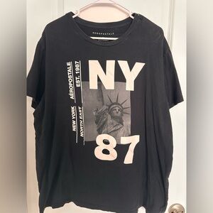 Aeropostale Black NY Graphic Tee